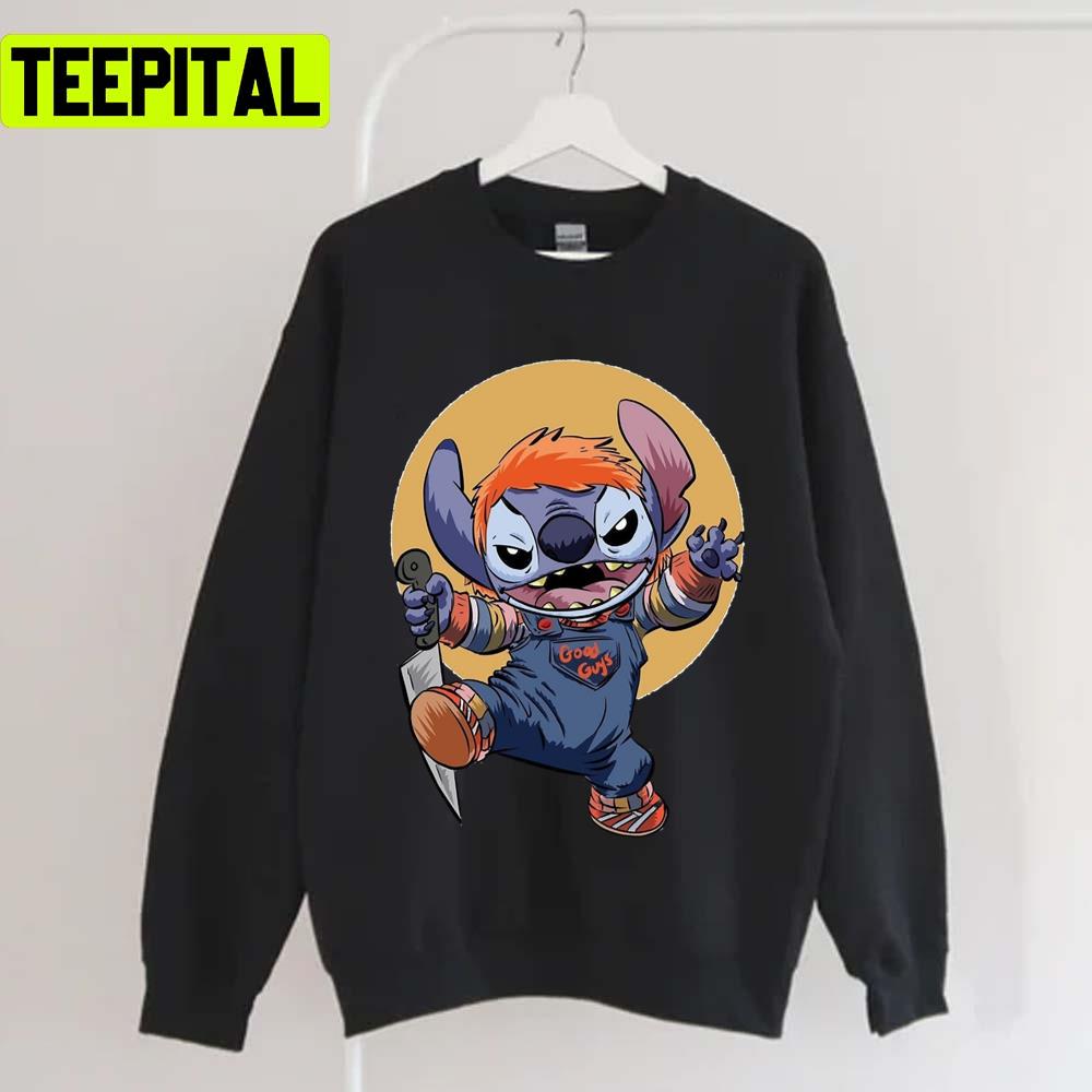 Chucky Horror Guy Stitch Design For Halloween Unisex T-Shirt