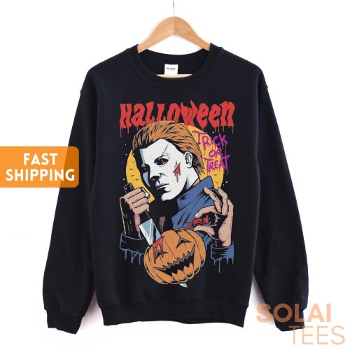 Clothes Trick Or Treat Michael Myers Horror Movie Gothic Halloween Unisex T-Shirt