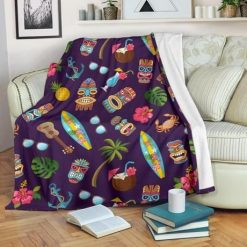 Coconut Holiday Hawaiian Best Seller Fleece Blanket Throw Blanket Gift