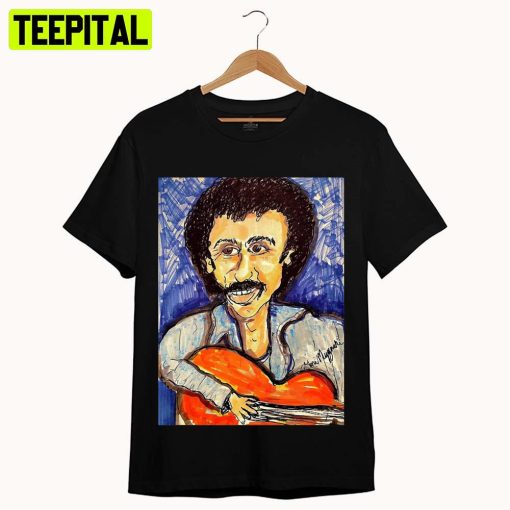 Colored Portrait Of Jim Croce Unisex T-Shirt