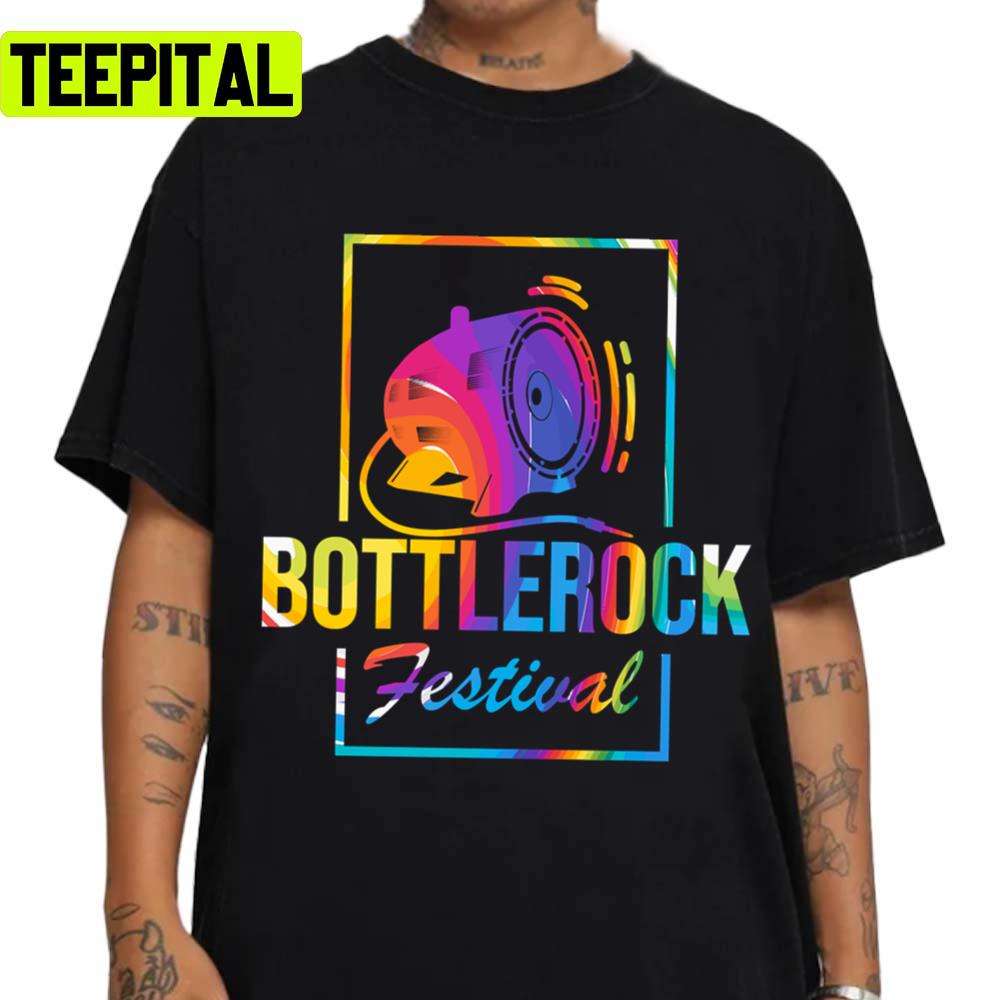 Colorful Design Bottle Rock Festival Unisex T-Shirt