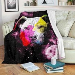 Colorful Pitbull Bestseller Fleece Blanket Throw Blanket Gift