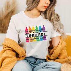 Colorful Teacher Back To School Unisex T-Shirt