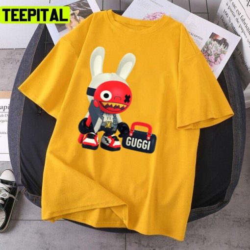 Cool Design Guggimon Bad Bunny Colored Unsex T-Shirt