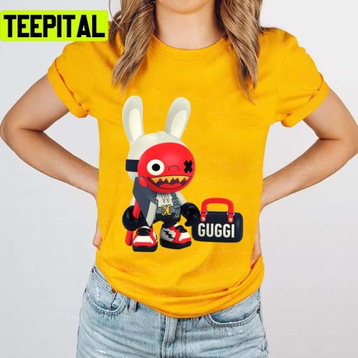 Cool Design Guggimon Bad Bunny Colored Unsex T-Shirt