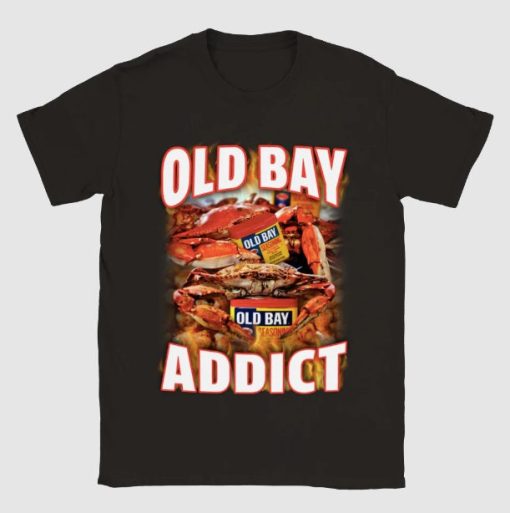 Crab Fire Ultimate Old Bay Addict Vintage Unisex T-Shirt