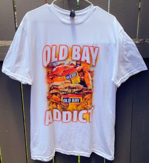 Crab Fire Ultimate Old Bay Addict Vintage Unisex T-Shirt