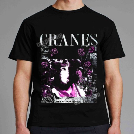 Cranes Goth Retro Portrait Art Unisex T-Shirt