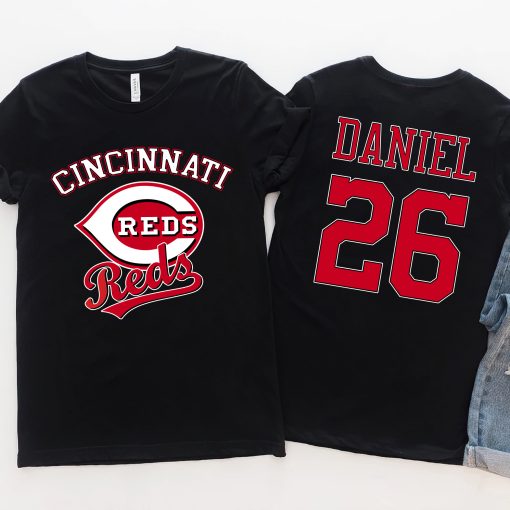 Customized Text Number Cincinnati Reds Baseball Mlb 2022 Sports Unisex T-Shirt