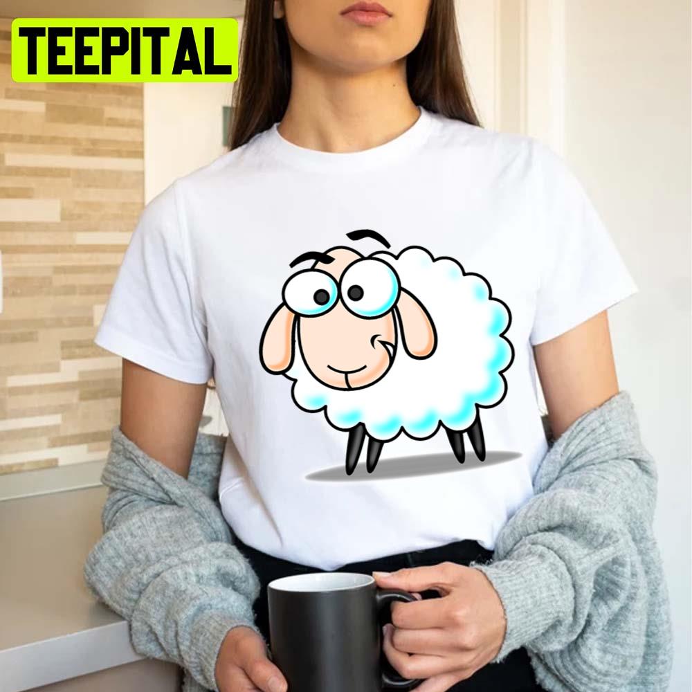 Cute Animated Sheep In Shaun The Sheep Unisex T-Shirt