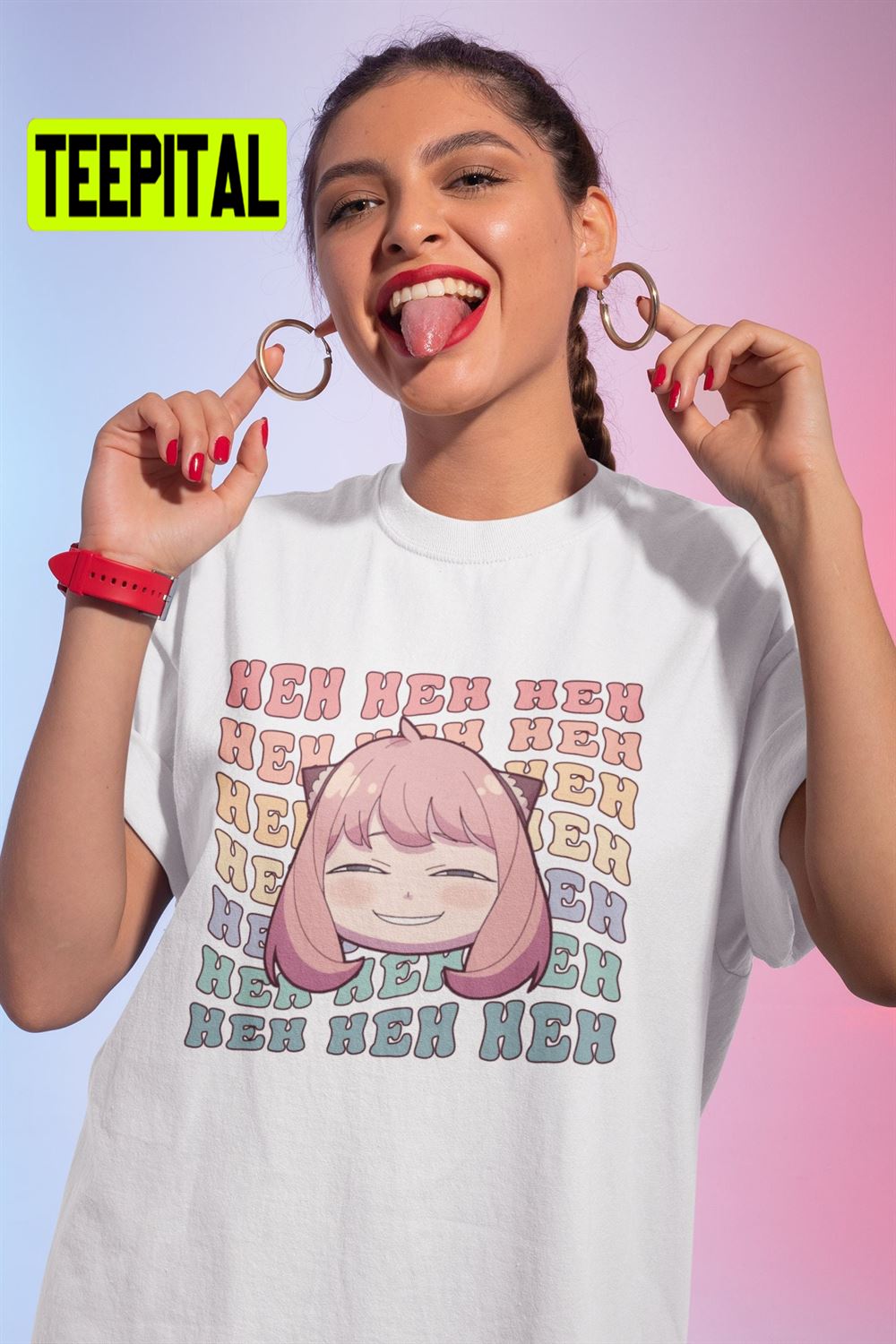 Cute Anya Meme Face Spy X Family Anime Unisex T-Shirt – Teepital