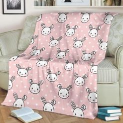 Cute Rabbit Best Seller Fleece Blanket Throw Blanket Gift