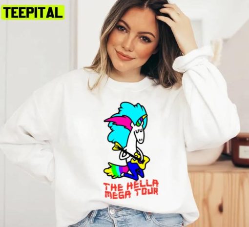 Cute Unicorn 2022 The Mega Tour Hella Event Unisex Sweatshirt