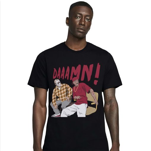 Daaamn Match Jordan 3 Retro Cardinal Red Unisex T-Shirt