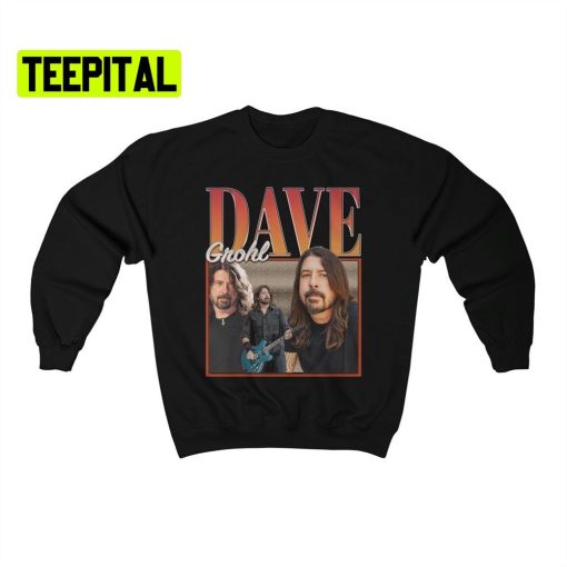 Dave Grohl Homage Retro Vintage Art Unisex Sweatshirt