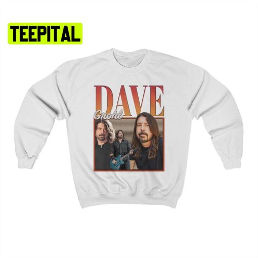 Dave Grohl Homage Retro Vintage Art Unisex Sweatshirt