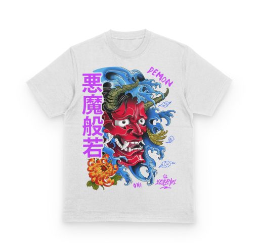 Demon Oni Japanese Urban Artwork Graphic Unisex T-Shirt