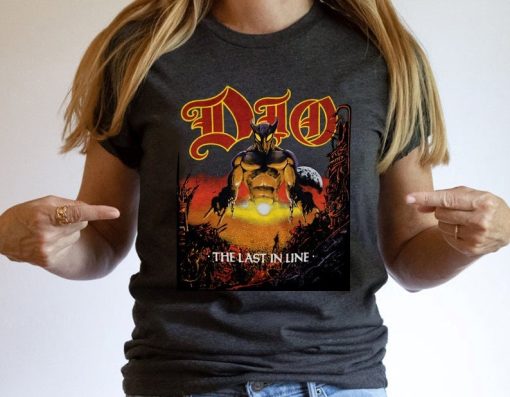 Dio Last In Line Tour Heavy Metal Rock Band Concert Unisex T-Shirt
