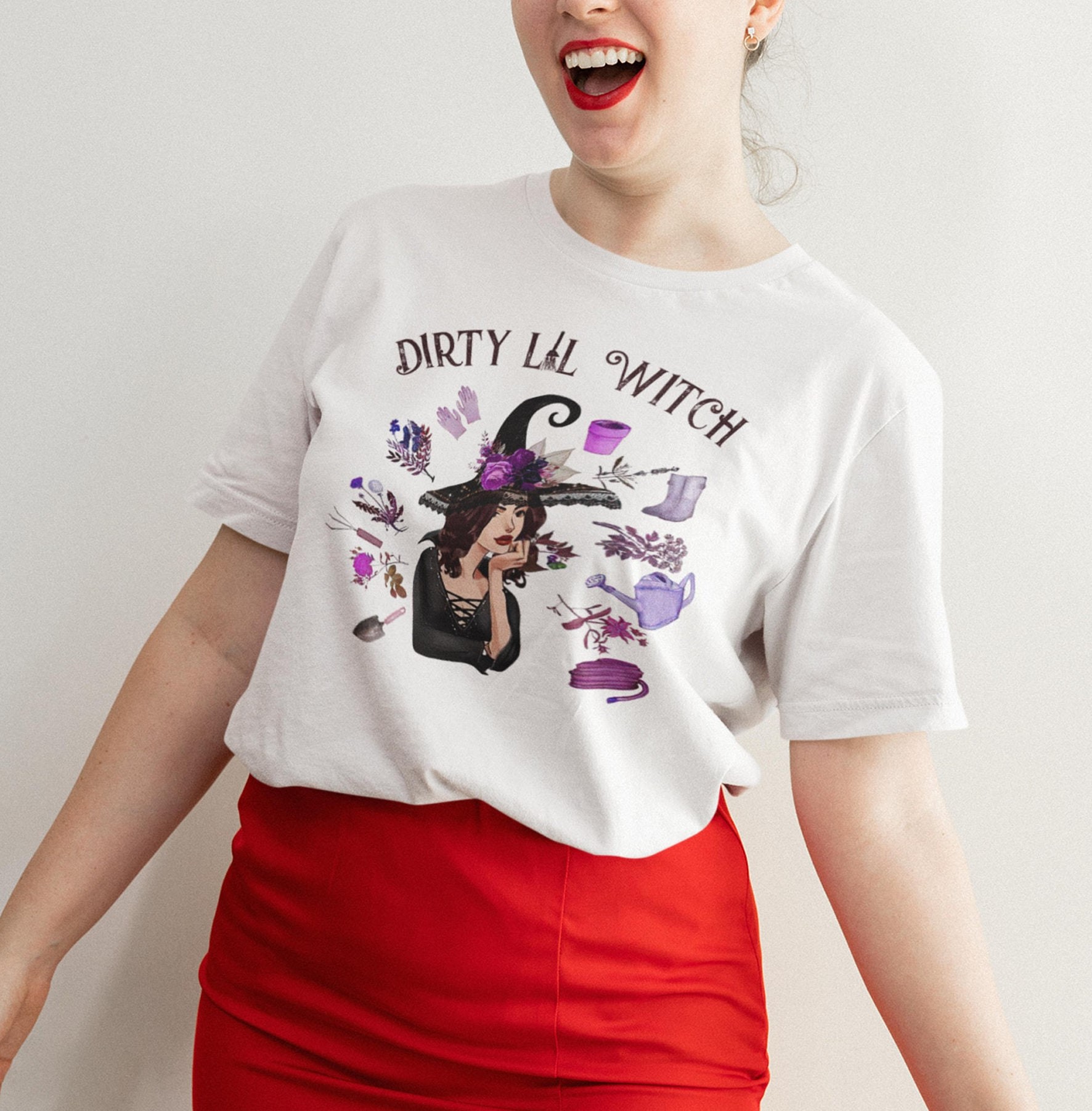 Dirt Lil Witch Gardening Lovers Spooky Witchy Witch Halloween Unisex T-Shirt