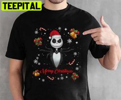 Disney Jack Skellington Nightmare Before Christmas Merry Christmas Unisex T-Shirt