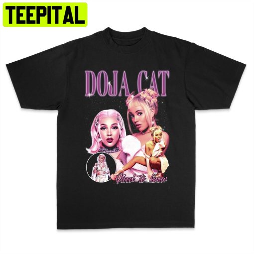 Doja Cat Vintage Black Rap Tee 90’s Inspired Retro Unisex T-Shirt