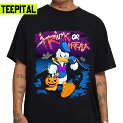 Donald Halloween Duck Trick Or Treat Design For Halloween Unisex T-Shirt