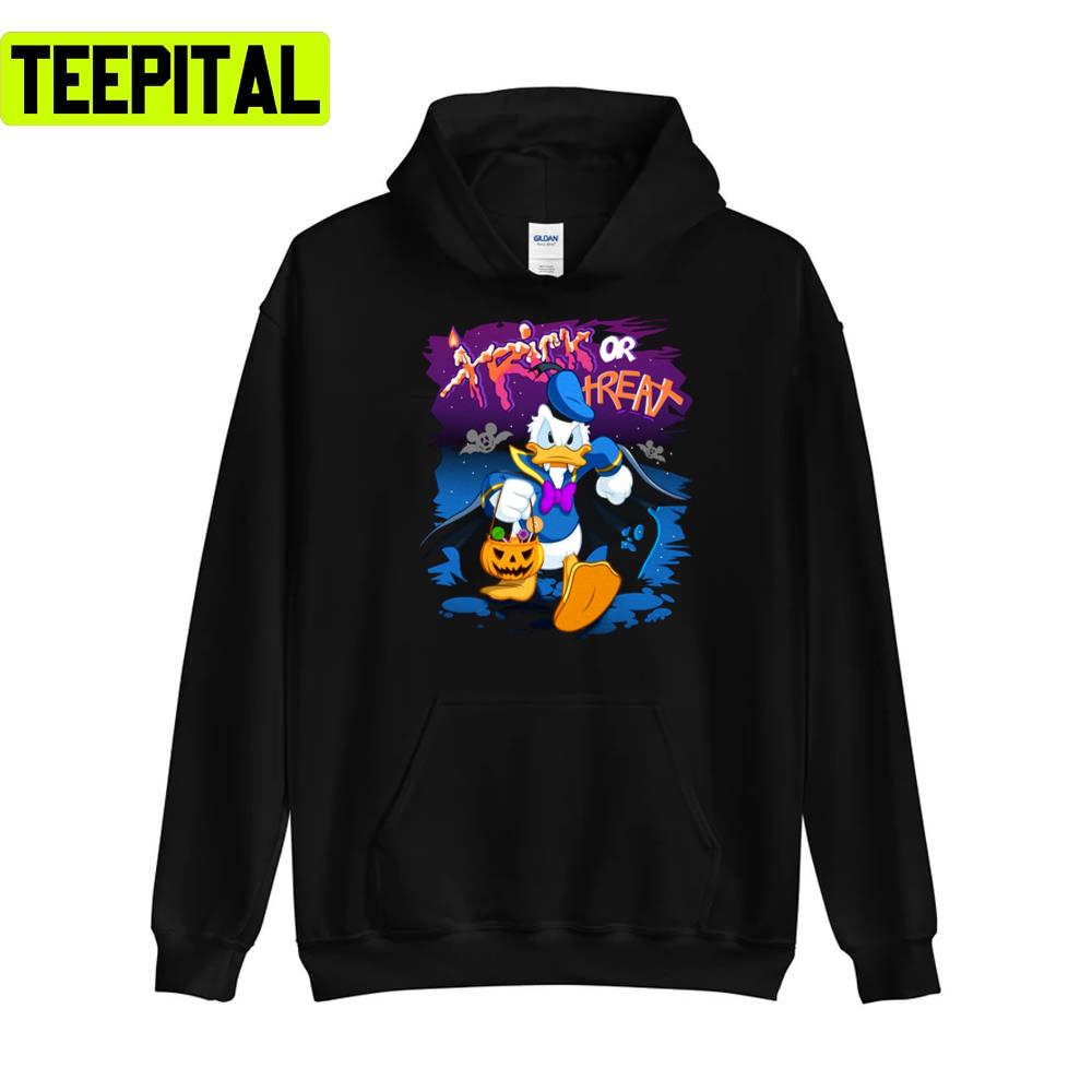 Donald Halloween Duck Trick Or Treat Design For Halloween Unisex T-Shirt