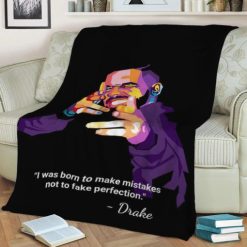 Drake Rapper Quotes Fleece Blanket Throw Blanket Gift