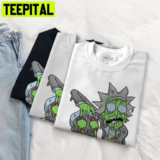 Dripping Rick And Morty Green Bean 5s Unisex T-Shirt