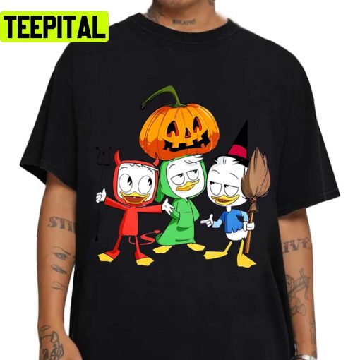 Ducktales Kids Pumpkin Design For Halloween Unisex T-Shirt