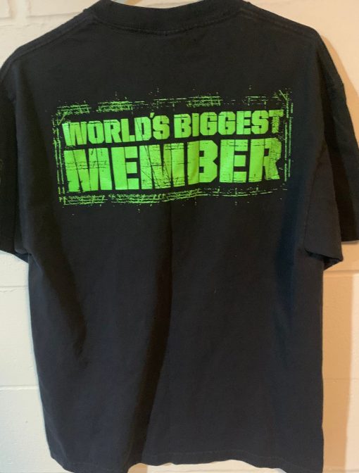 Dx Army World’s Biggest Member Wwe Wrestling Black Men’s Large T-Shirt