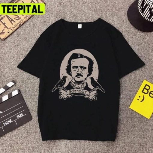 Edgar Allan Poe Horror Movie Colored Design Unsex T-Shirt