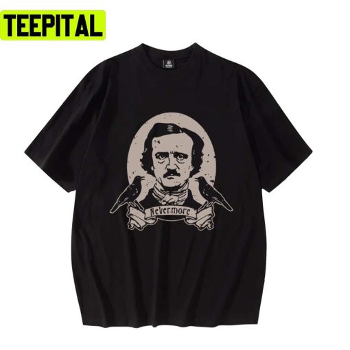 Edgar Allan Poe Horror Movie Colored Design Unsex T-Shirt