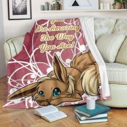 Eevee Amazing Love Quote Bestseller Fleece Blanket Throw Blanket Gift