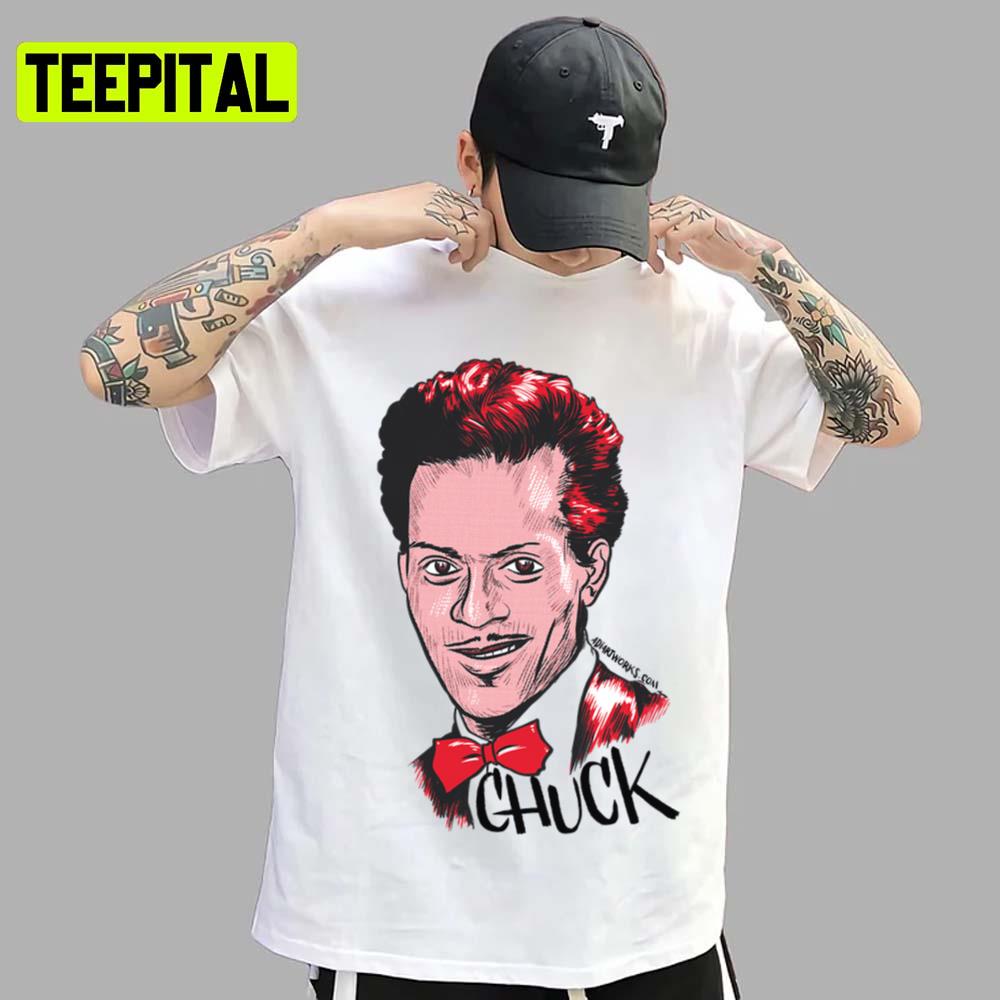 Fan Art Portrait Chuck Berry Rock N Roll Unisex T-Shirt