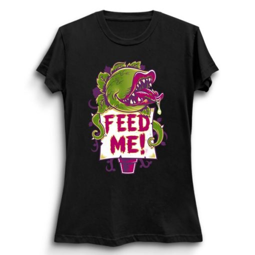 Feed Me Creepy Cute Audrey Plant Spooky Horror Musical Kawaii Cartoon Venus Flytrap Halloween Plan Unisex T-Shirt