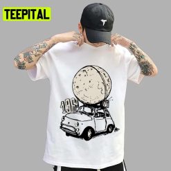 Fiat 500 Moon Landing Unisex T-Shirt