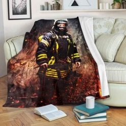 Fireman Axe Fleece Blanket Throw Blanket Gift