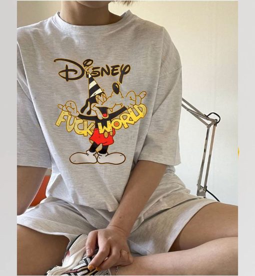 Fluto Fuck World Funny Disney Character Fluto Fuck You Unisex Sweatshirt