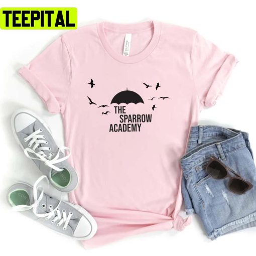 Fly Bird And Umbrella Umbrella Academy Sparrow Academy Unisex T-Shirt