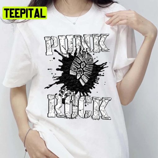 Footprint Design Punk Is Not Dead Unisex T-Shirt