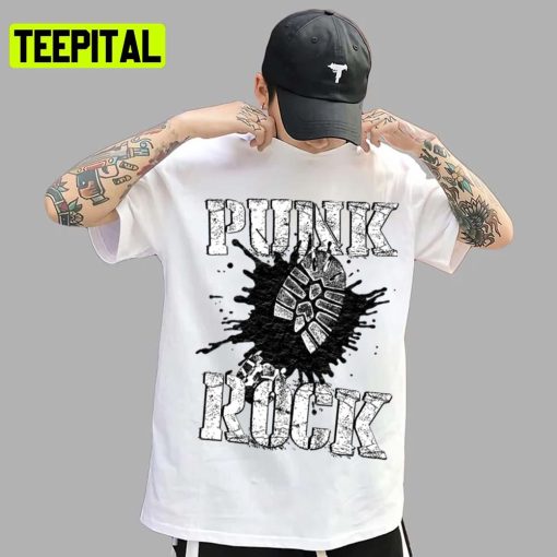 Footprint Design Punk Is Not Dead Unisex T-Shirt