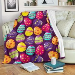 For Kids Easter Eggs Best Seller Fleece Blanket Throw Blanket Gift