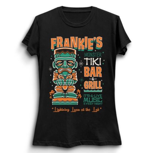 Frankenstein Creepy Cute Tiki Lounge Hawaii Vacation Surf Monster Unisex T-Shirt