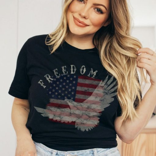 Freedom Eagle American Flag Shirt