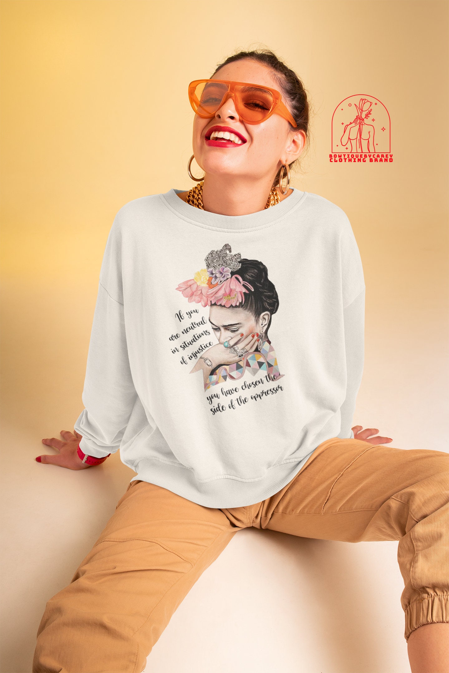 Frida Kahlo If You Are Neutral In Situations Of Injustice Frida Kahlo Feminist Women Rights Unisex T-Shirt