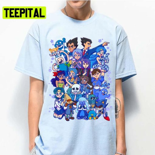 Friend Blue Undertale Graphic Sans Unisex T-Shirt