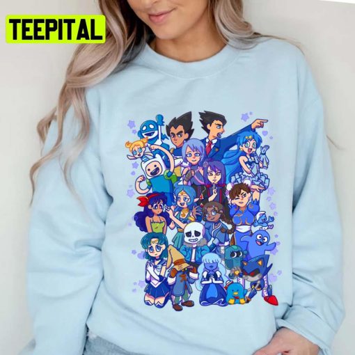 Friend Blue Undertale Graphic Sans Unisex T-Shirt