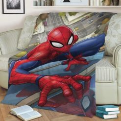 Friendly Neighborhood Spider-Man Marvel Fleece Blanket Throw Blanket Gift