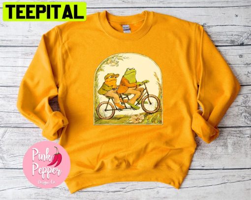 Frog Toad Book Series Vintage Boho Bookish Nostalgia Literaryl Unisex Sweatshirt